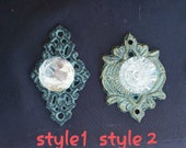 Sale 3.75 quot Vintage victorian ornate crystal door knob keyhole plate Shabby Chic crystal Door Knob Hook cast iron Decor dresser knob pull