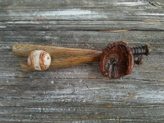 Free Shipping 1 Baseball Knob Baseball Bat Glove Sports Etsy