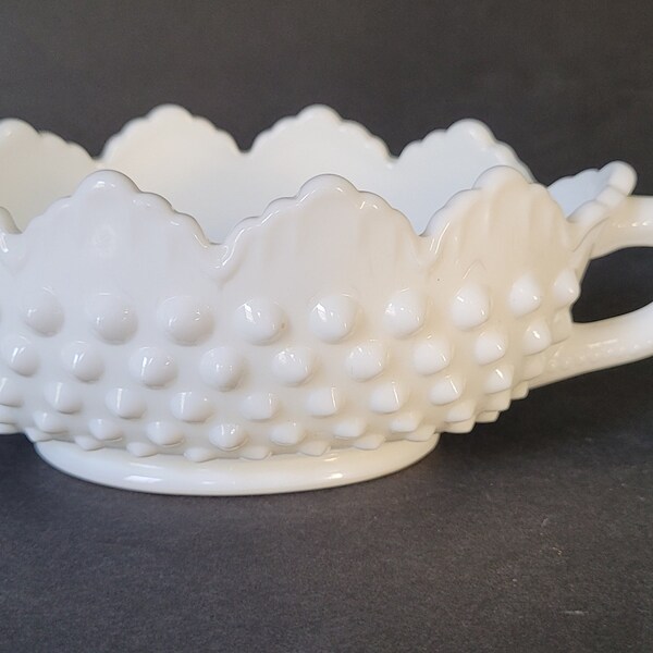 Hobnail Milk Glass Etsy