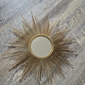 Mid Century Sunburst Mirror - Etsy