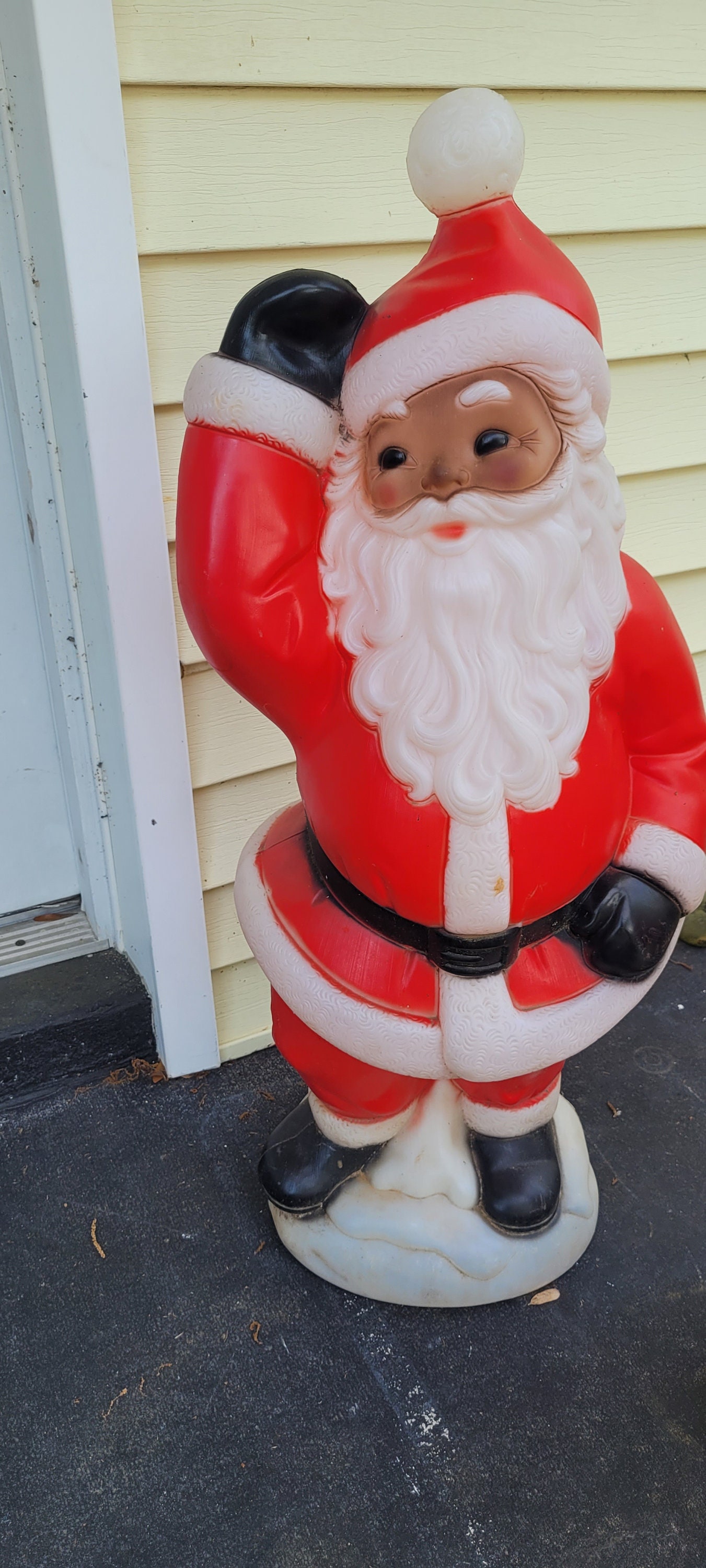 Vintage General Foam Plastics Blow Mold African American Brown