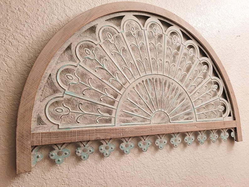 37 Galvanized Metal Arch Encased in Wood Country Etsy