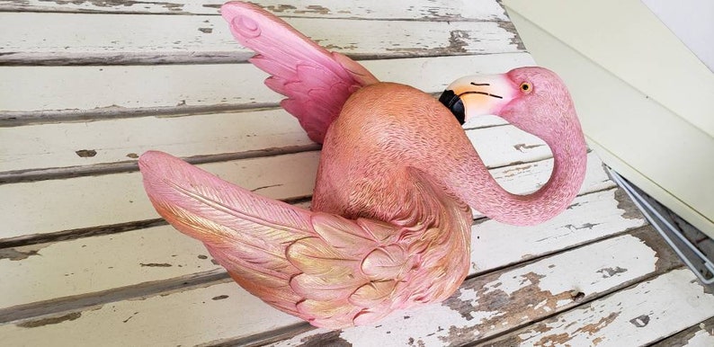 Pink flamingo Toilet Paper Holder tropical bird Decor exotic | Etsy