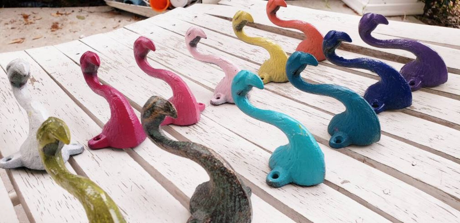 Pink flamingo Toilet Paper Holder tropical bird Decor exotic | Etsy