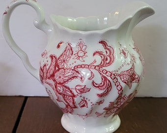 Paisley Red by JOHNSON BROTHERS cream bowl wedding party Ironstone