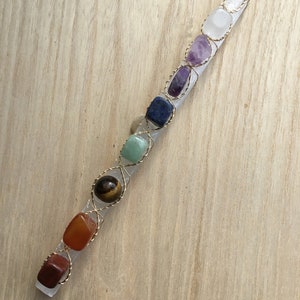 Wrapped Selenite Rainbow Chakra Wand / Reiki Infused Handmade Crystal Wand / Chakra Alignment Wire Wrap Wand CUSTOM ORDER image 9