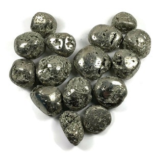 Pyrite Geodes Crystal Druzy Tumbled Pocket Stone, Fools Gold