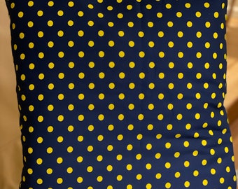 Yellow Dot Pillow