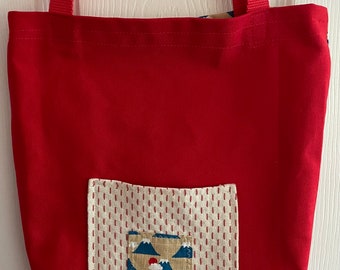 Mount Fuji Tote with Pocket