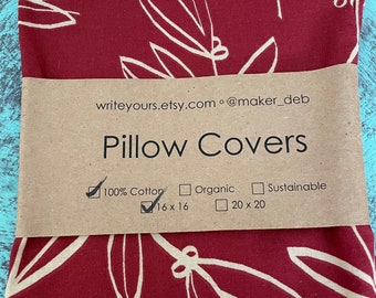 Leaf Pillow Cover