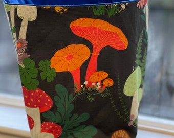 Fabric Storage Basket - Mushrooms