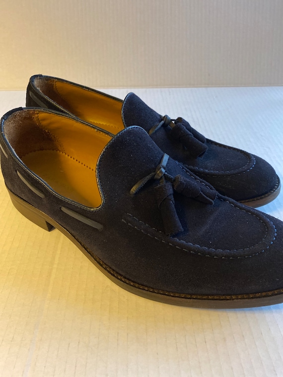 Mens Zara Blue Suede Shoes