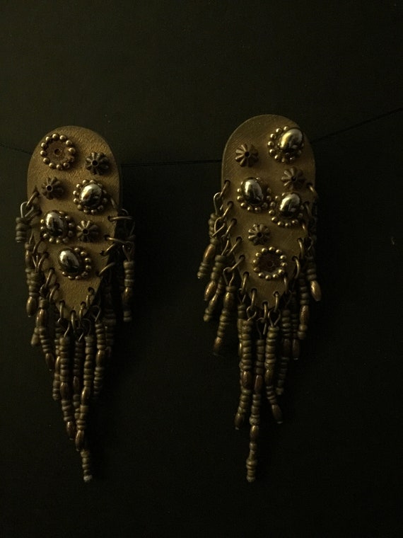 Vintage Estate Handmade Clip-on Earrings