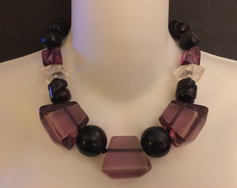 アート・デザイン・音楽 Fashion jewelry made in Italy Vintage Ze Co Milano Chunky Lucite Fashion Jewelry, Signed