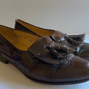 Mens Italian Salvatore Farragamo Tassel Loafers 9.5D