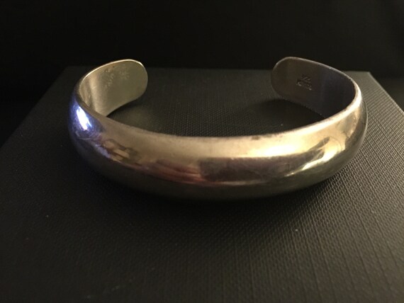 Vintage Sterling Silver 925 Cuff - image 4