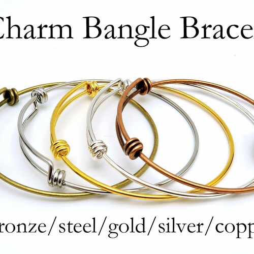 10/100 X Stainless Steel Bracelet for Women Men Adjustable Etsy