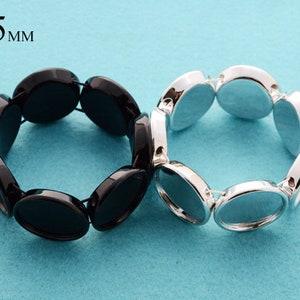 25mm Bracelet Blanks Handmade Charm Bracelet Setting Tray - Etsy