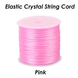 60 Meters Elastic Stretch Cord 0.8mm, High Quality Stretchy Crystal String Cord for Jewelry Making Bracelet Beading Thread image 8