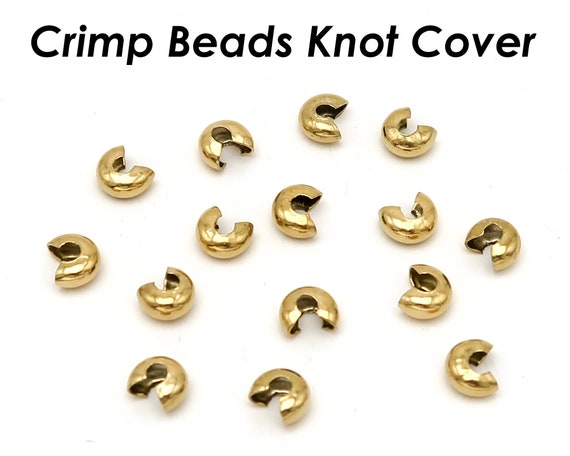 50 x Crimp Bead Knot Cover for Jewelry Making Jewelry Findings 3mm