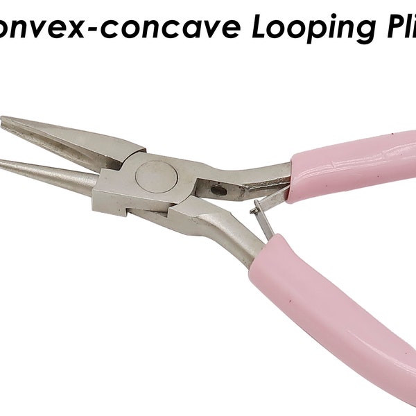 Convex-concave Pliers, Round Nose Pliers, Wire Looping Pliers for Wire Looping and Bending, Mini Pliers for DIY Jewelry Making Tool