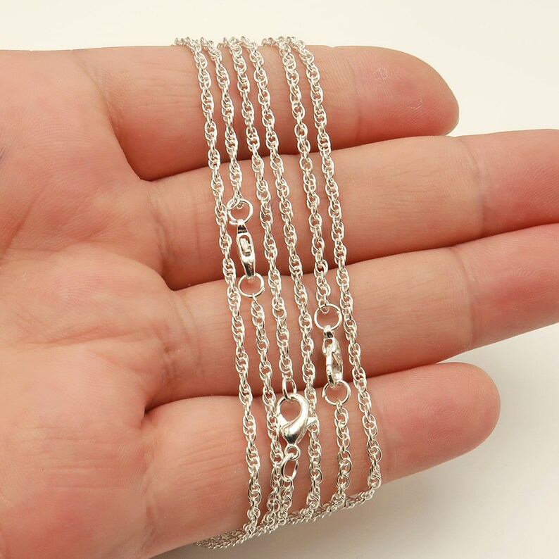 10/50 Pcs Silver Rope Chain Necklace for Women/men 18 24 Etsy