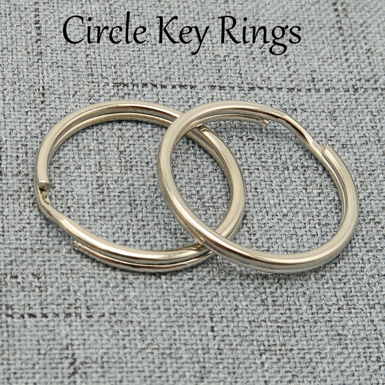 20/100 25mm Circle Key Ring Round Wire Key Rings Wholesale Etsy