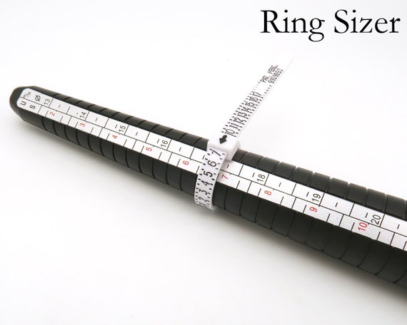 Ring Size Stick Mandrel Finger Gauge Ring Sizer Set Measuring Sizes Jewelry  Tool UK US General Purpose 