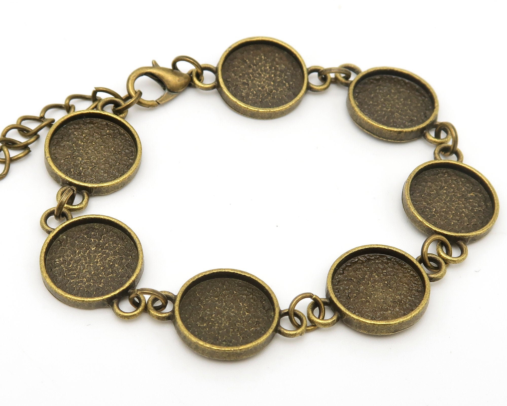12mm Round Bezel Bracelet Blanks for Jewelry Making Blank Etsy