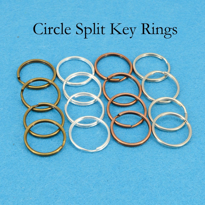 20/100 25mm Circle Key Ring Round Wire Key Rings Wholesale Etsy