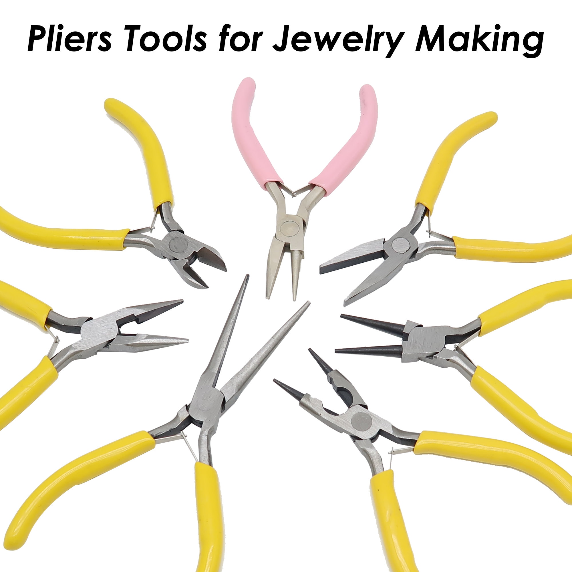 Multi-use Jewelry Pliers, Round Nose Pliers, Flat Nose Pliers, Wire Cutter  Wire Looping Pliers, Bending Tool for Jewelry Making 