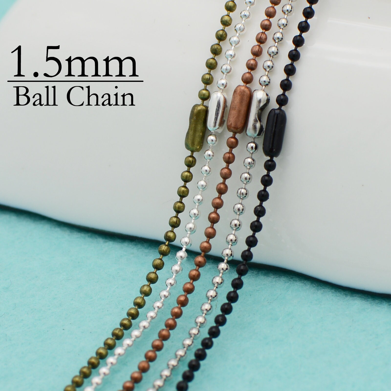 Ball Chain Necklace 1.5mm Ball Chain 