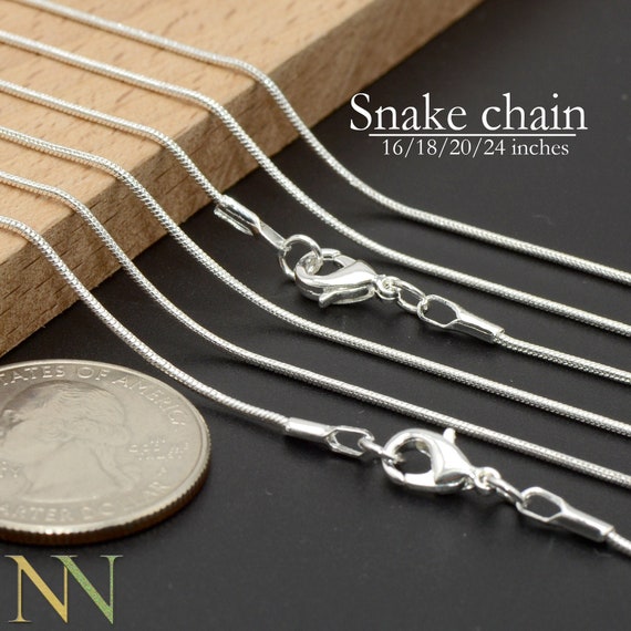 10/50 Pcs Silver Necklace Chain Silver 