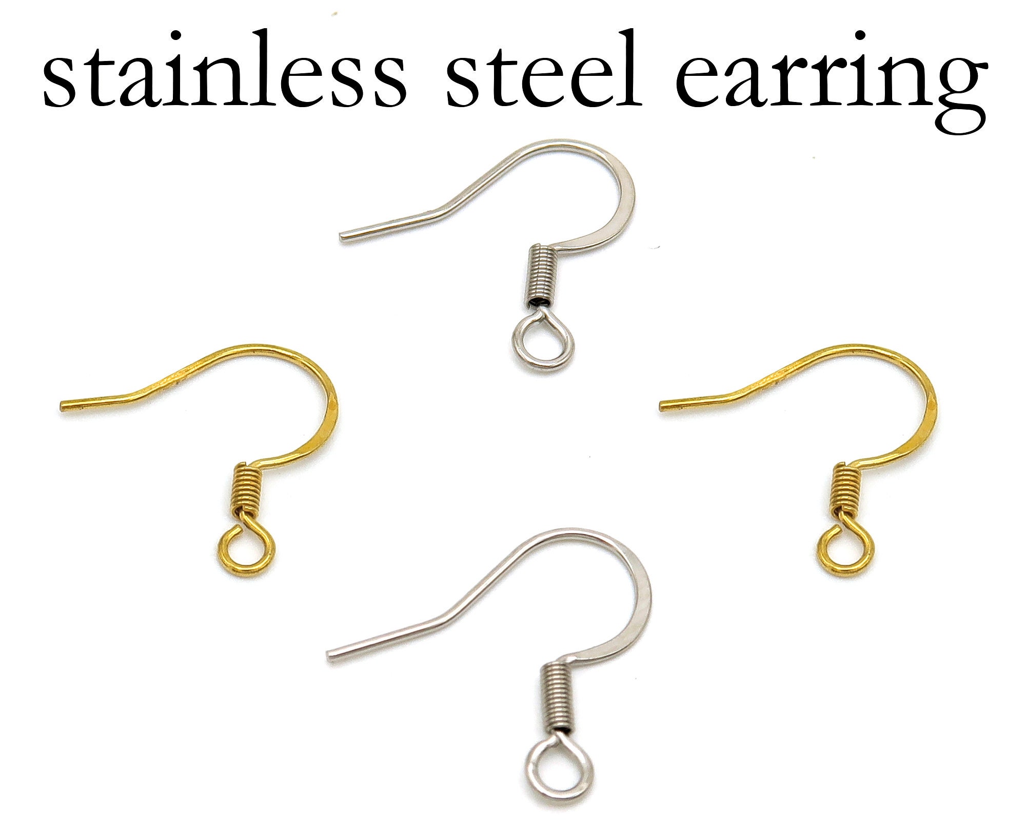 Stainless Steel Earring Clips - 316 Stainless Steel Screw Back Clips E –  DOMEDBAZAAR