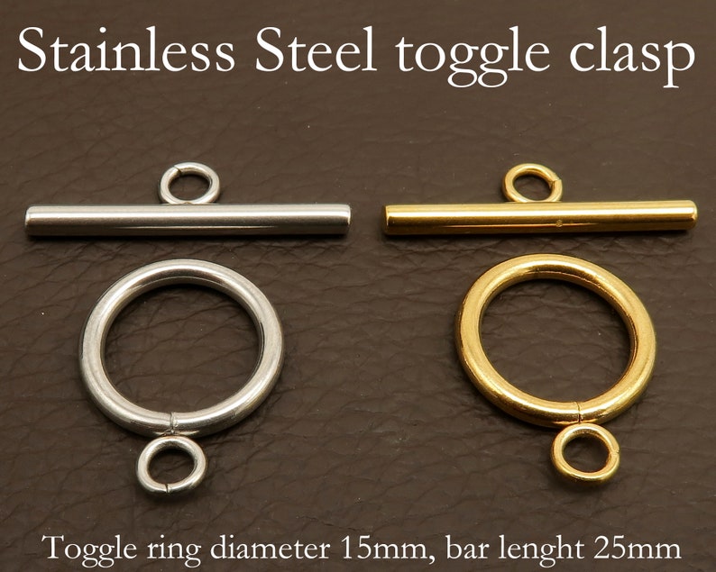 Fermoir mousqueton en acier inoxydable 10/12/15 mm or argent noir, anneaux de 4/5/6/8 mm, fermoir et anneaux résistants à la ternissure, fourniture d'accessoires de bijoux image 8