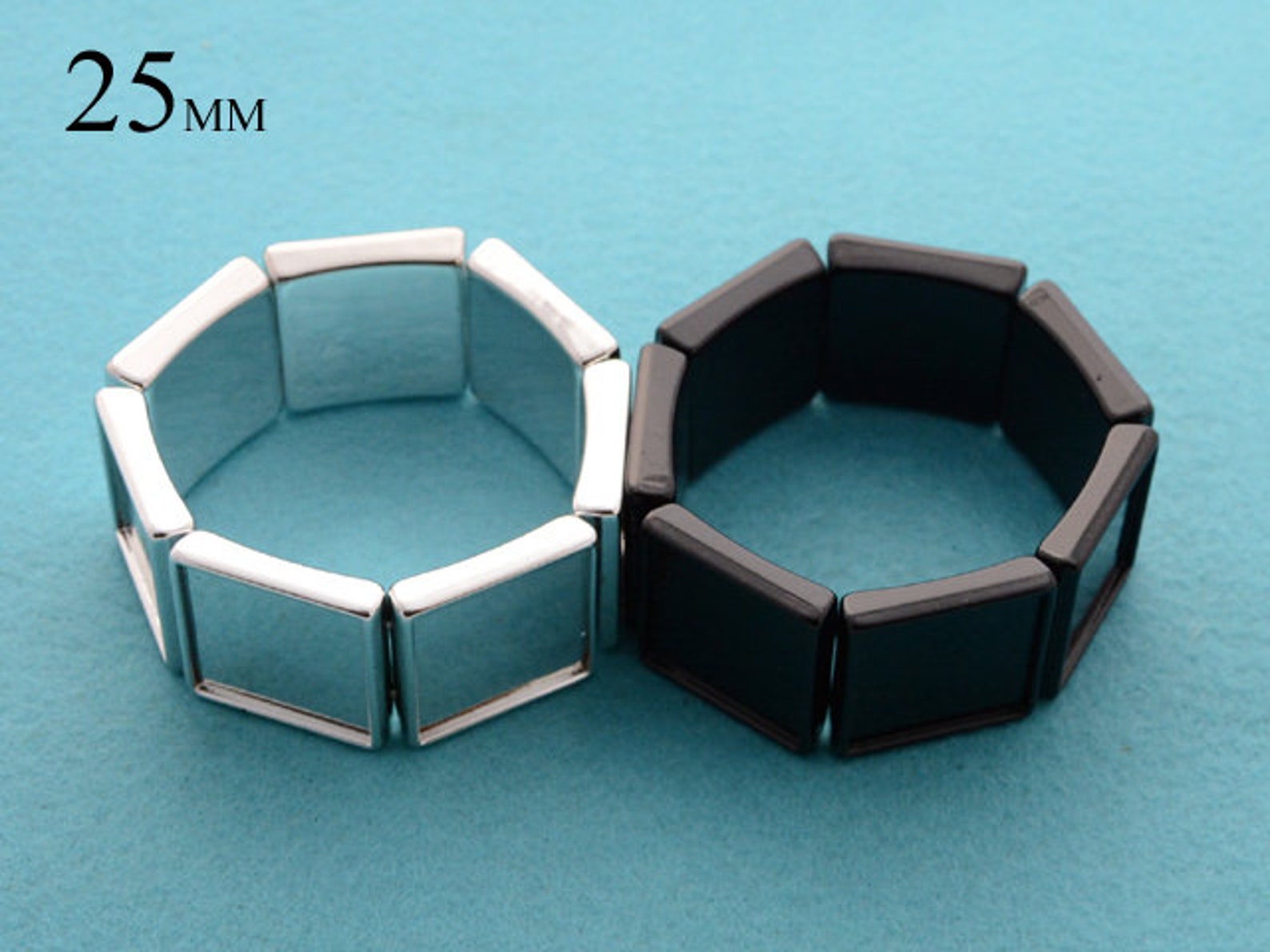 25mm Bracelet Blanks Charm Bracelet Setting Square Bracelet Etsy