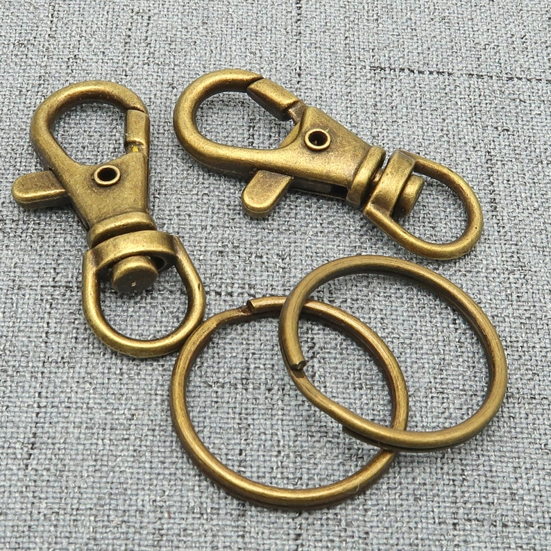 20 pcs Key Chain Supplies Swivel Clasp Key Clip Lobster Etsy