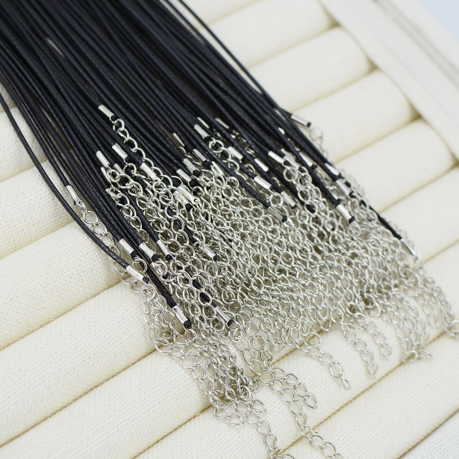 Waxed Necklace Bulk Wholesale 1.5mm Black Wax Cord Necklace Etsy