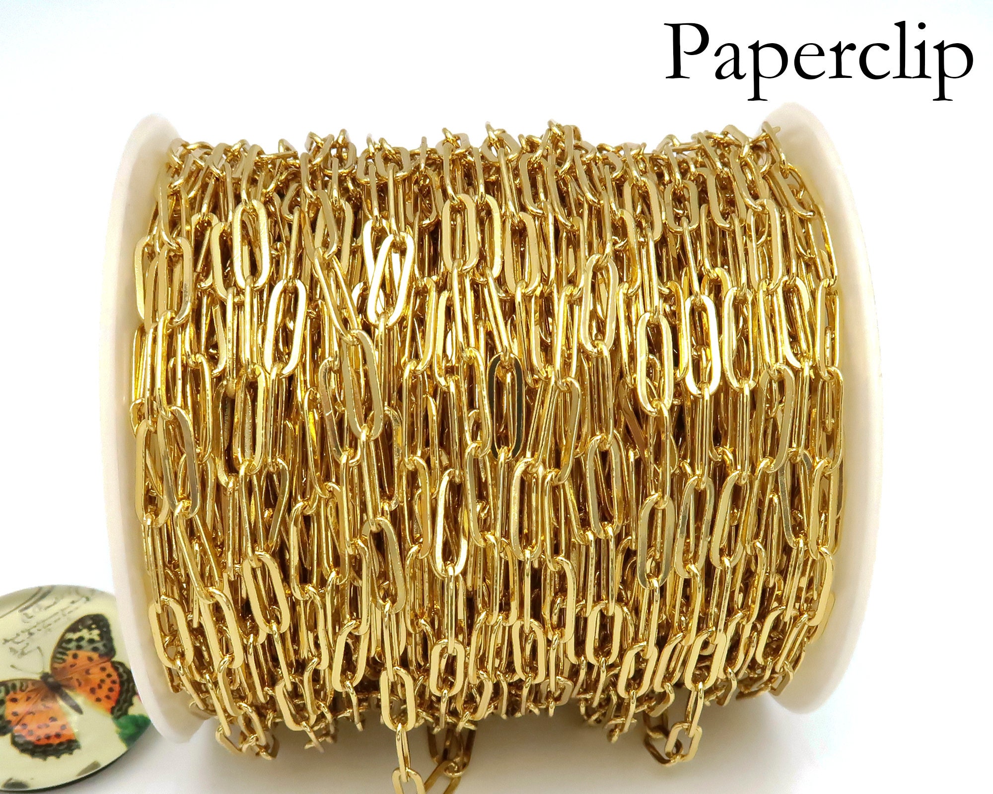 10/30 Feet 4x12mm Paper Clip Chain Bulk Paper Clip Chain Etsy