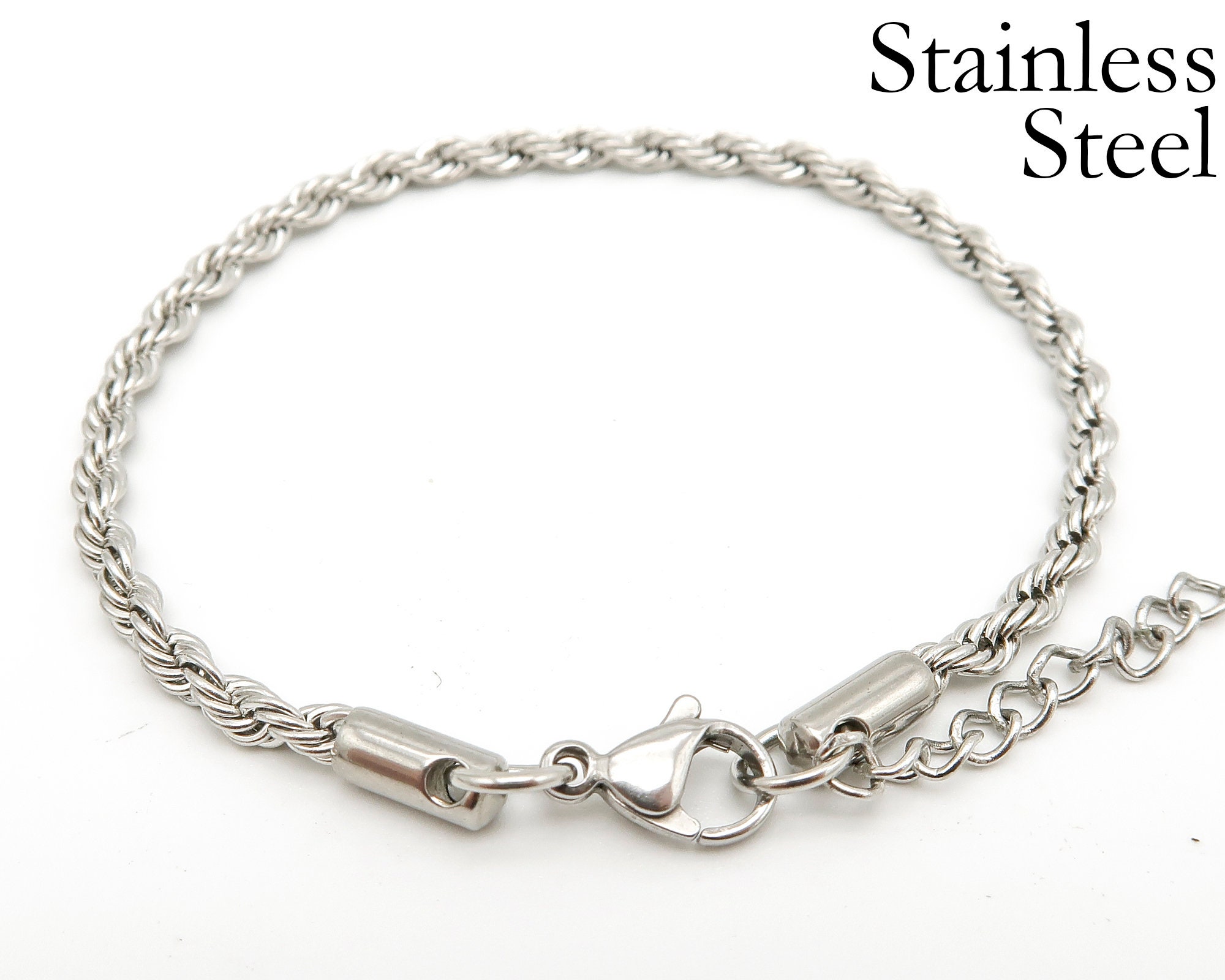 Stainless Steel Rope Bracelet Gold & Silver Tarnish Free Rope Etsy