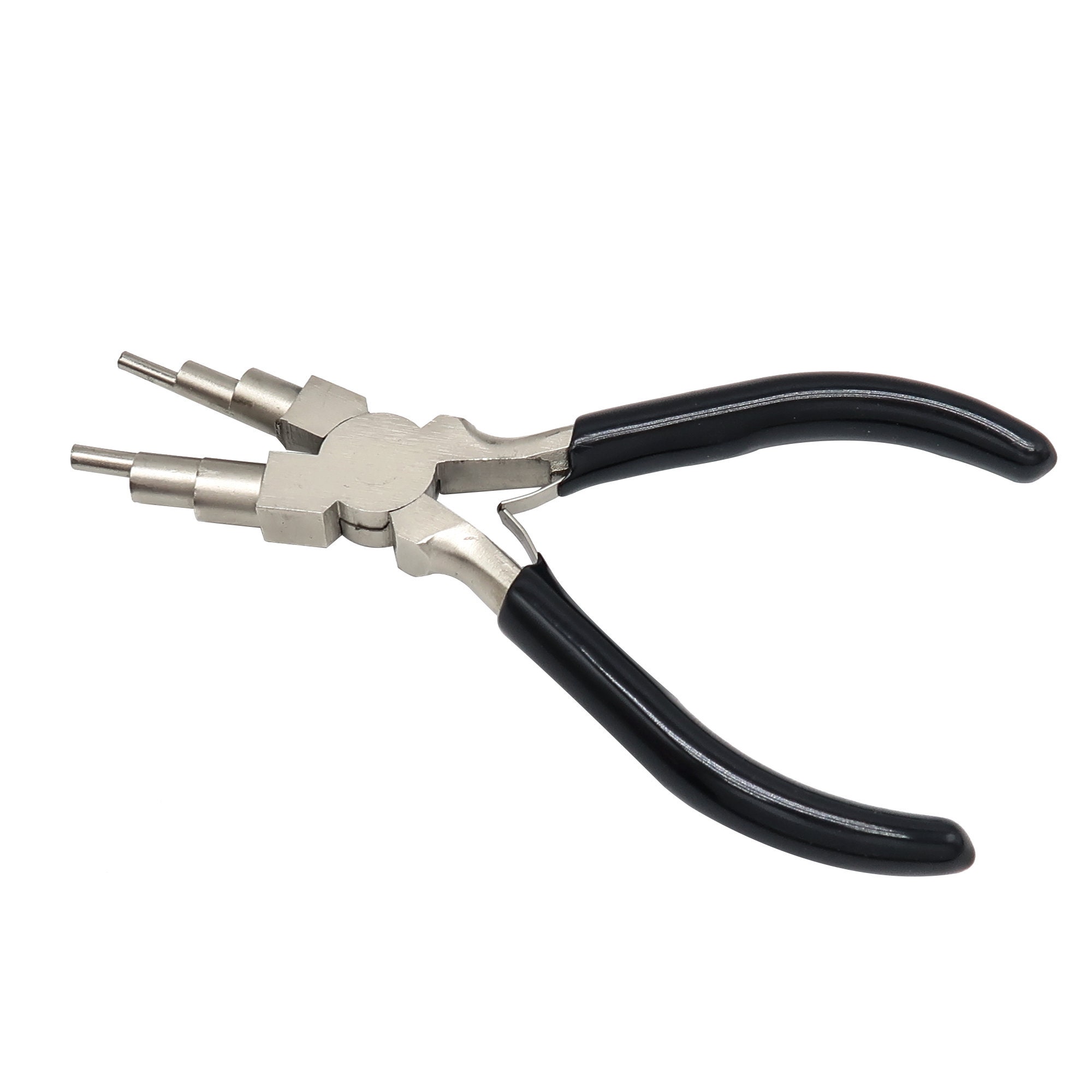 bail plier, wire looping plier, shaping bending wire looping plier non-slip  multi-size wire looping plier, jewelry making supplies sturdy box joint  construction leaf spring
