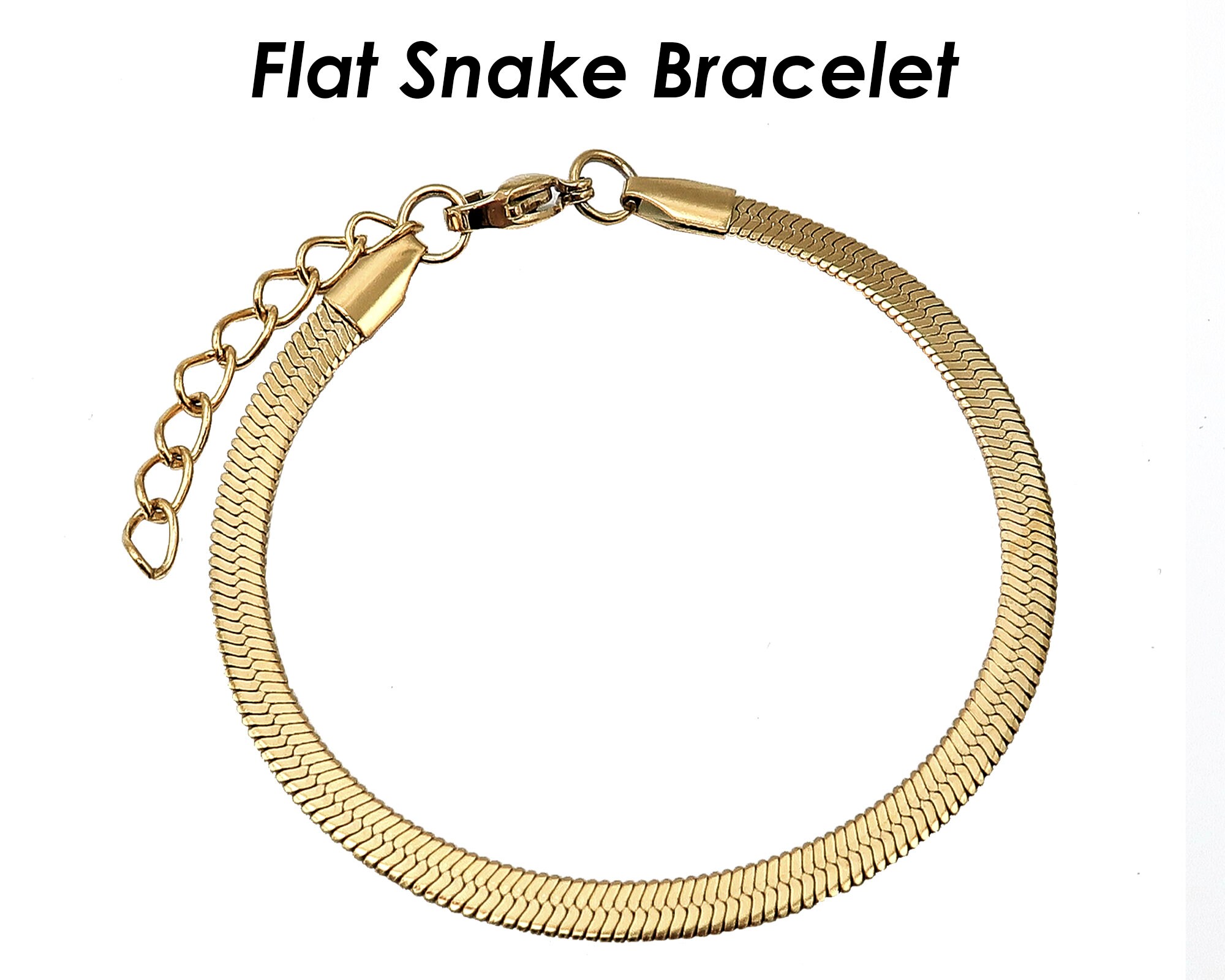 Ania Haie Flat Snake Chain Bracelet