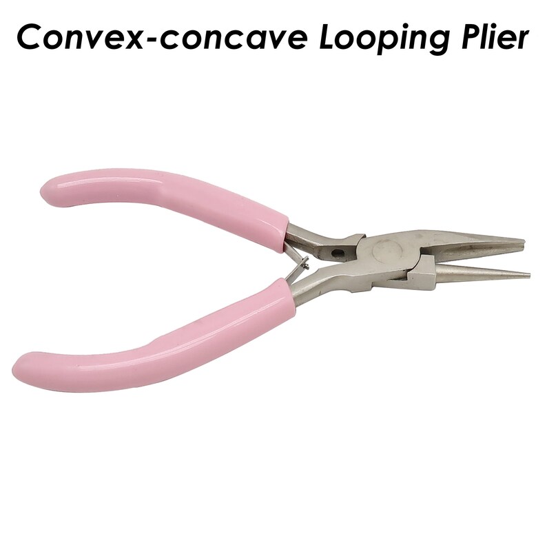 Pince convexe-concave, pince à bec rond, pince à boucler de fil pour boucler et plier le fil, mini pince pour outil de fabrication de bijoux à bricoler soi-même image 3