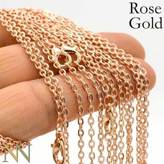 Antique Copper Necklaces for Men Women, Big Cuban Link Necklace