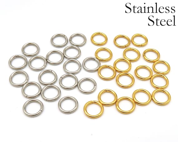 Stainless Steel Jump Rings 3/4/5/6/8mm Silver & Gold Jump -  Norway