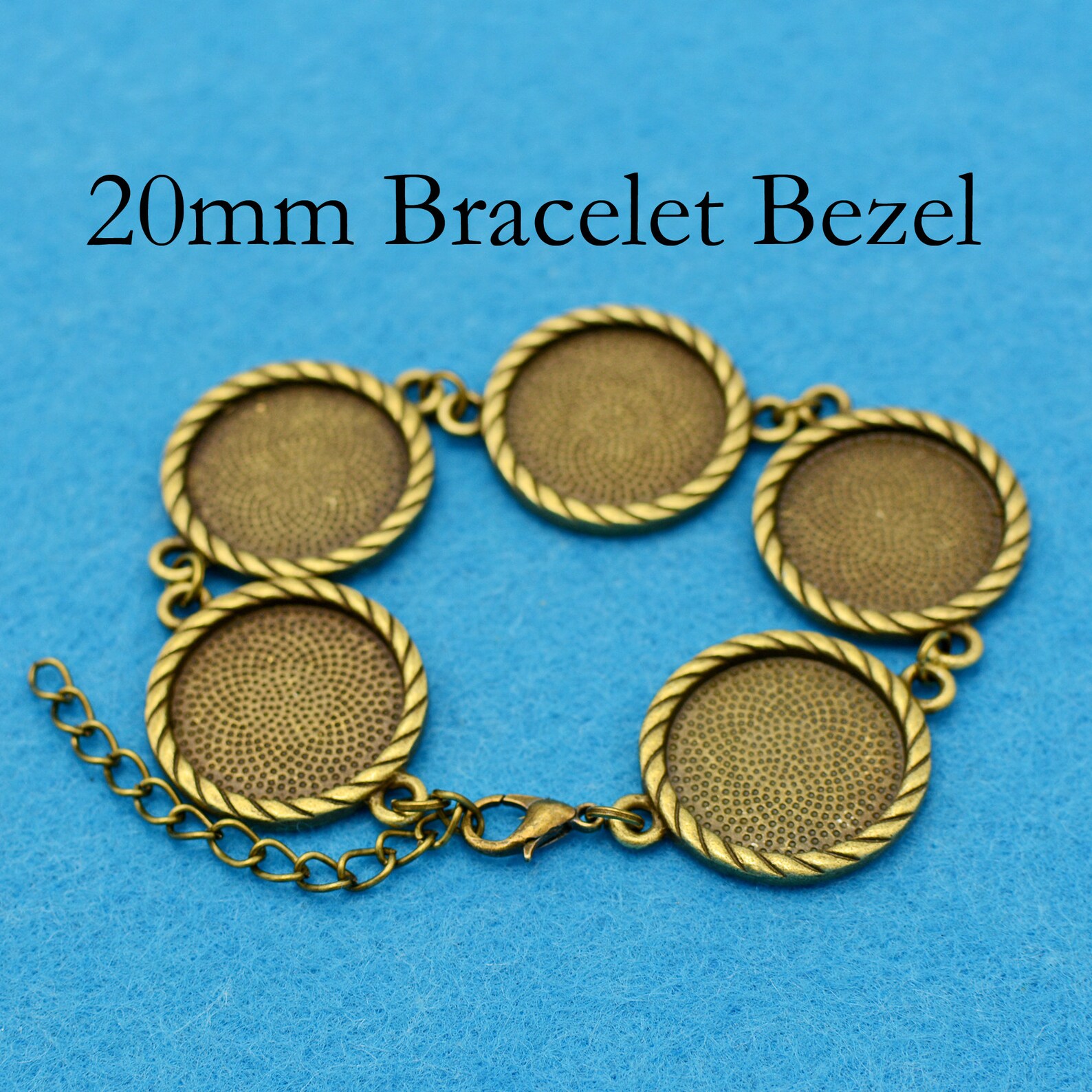 20mm Bezel Bracelet Setting Charm Bracelet Bezel Blank Bezel Etsy