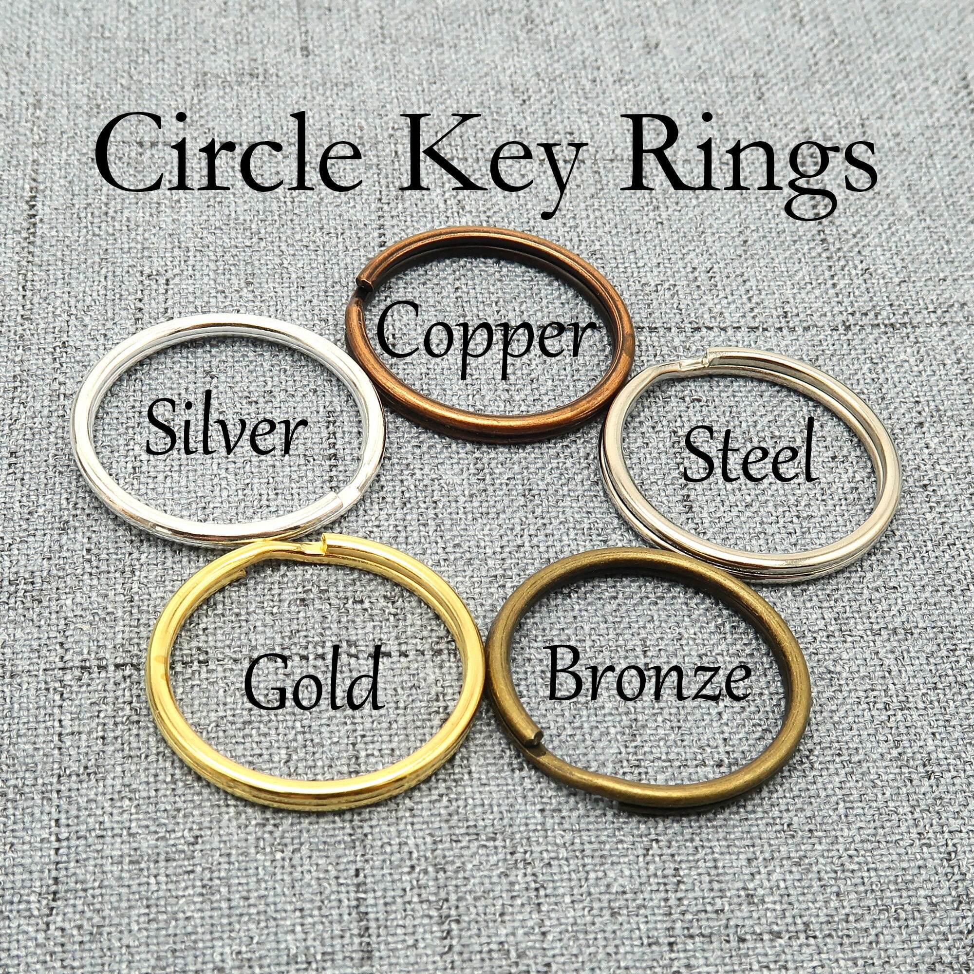 20/100 25mm Circle Key Ring Round Key Rings Wholesale Key Etsy