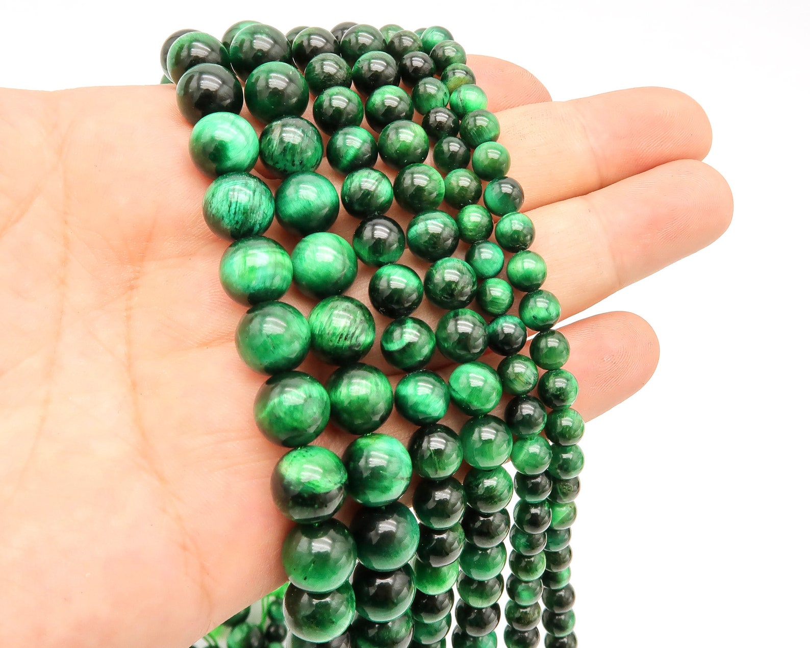 Natural Green Tiger’s Eye Beads 4mm 6mm 8mm 10mm Round - Etsy