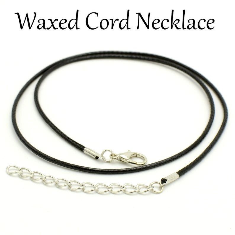 Waxed Necklace Bulk Wholesale 1.5mm Black Wax Cord Necklace Etsy