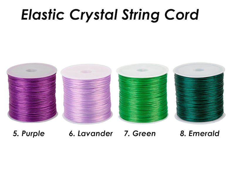 60 Meters Elastic Stretch Cord 0.8mm, High Quality Stretchy Crystal String Cord for Jewelry Making Bracelet Beading Thread image 3